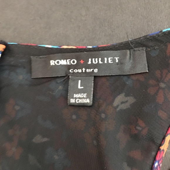 Romeo & Juliet Floral Cold Shoulder Mini Dress - Picture 4 of 6